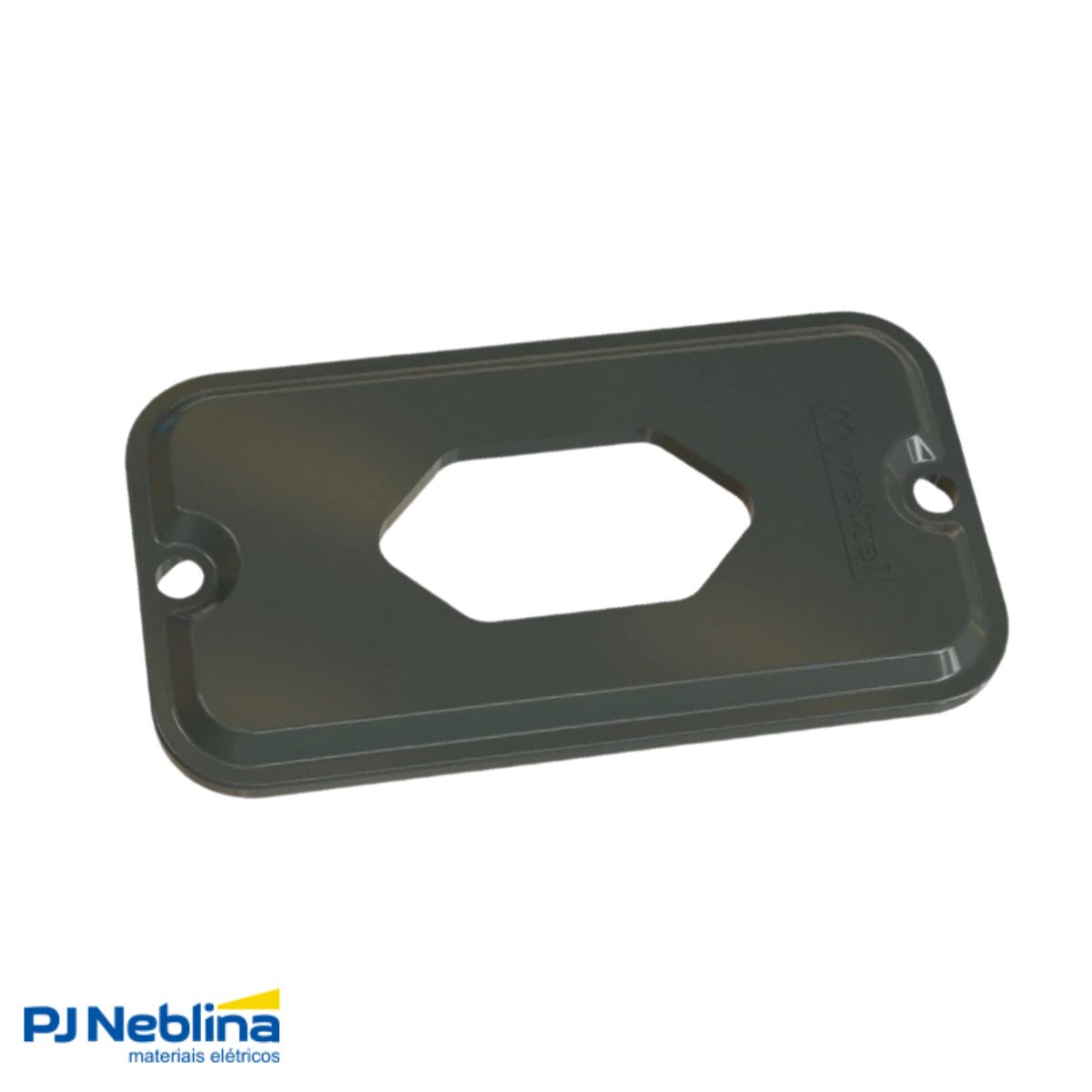 Tampa Condulete 1 Tom Hexagonal Vertical Pvc 1/2-3/4 Cz S/Vedação - Wetzel