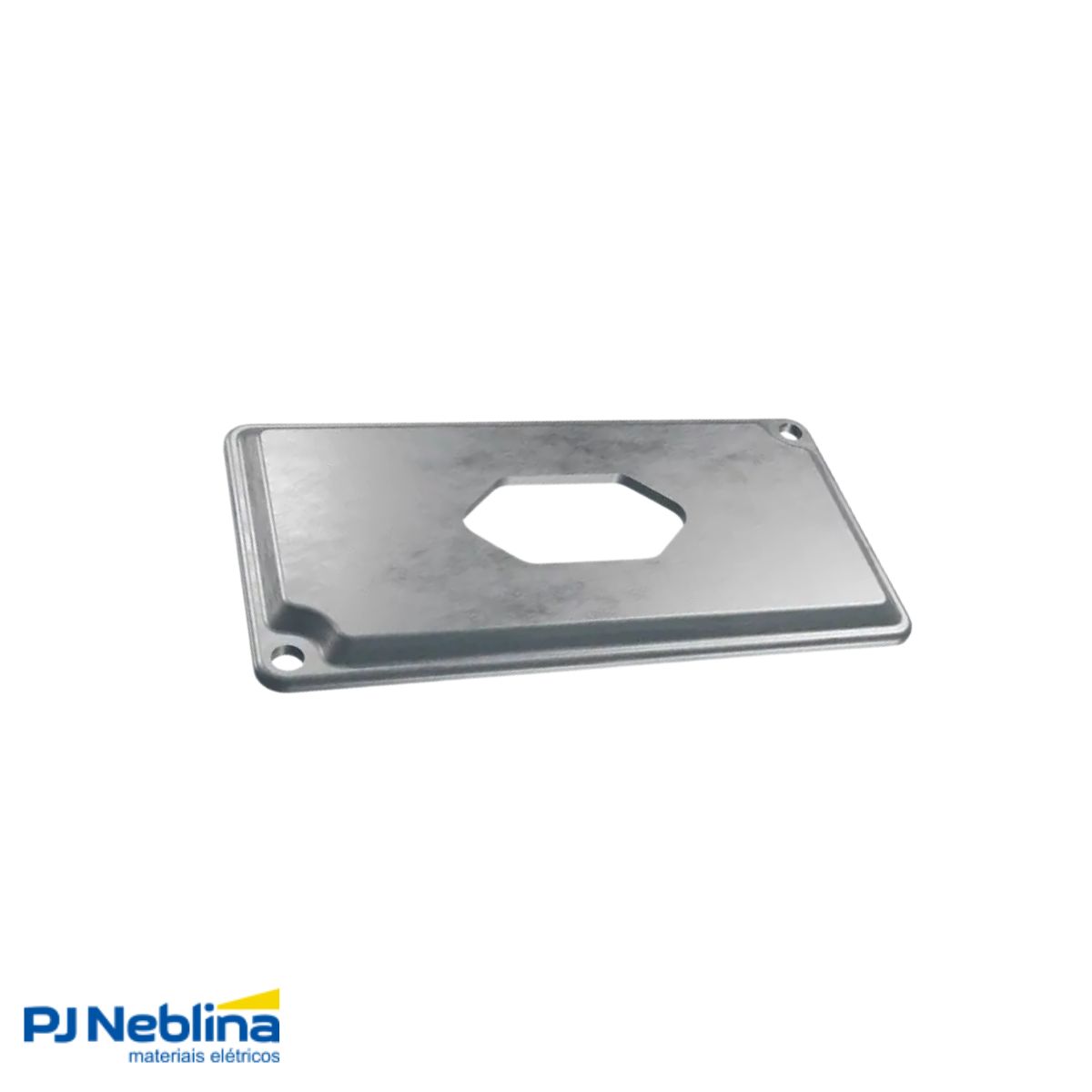 Tampa Condulete 1 Tom Hexagonal Vertical Alumínio 1Pol S/Pintura S/Vedação - Wetzel