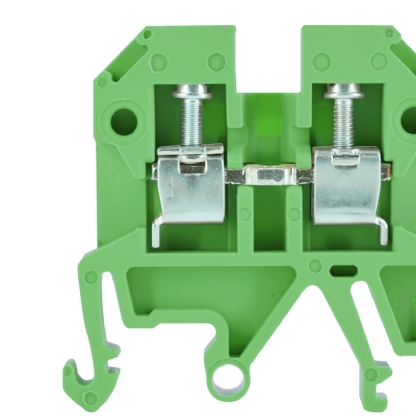 Conector Borne Passagem 2 Conexões 2,50mm 800V Verde SAK 2.5 EN PA - Conexel