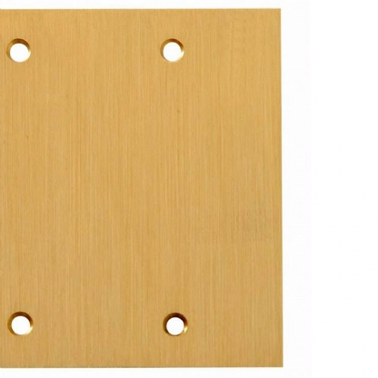Placa Acabamento Cego Para Piso 4X4 Latão - Stamplac