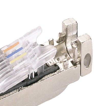Conector Modular Industrial Blindado Rj45 Macho 180G Cat5 4 Vias Prata 6GK19011BB102AA0 - Siemens