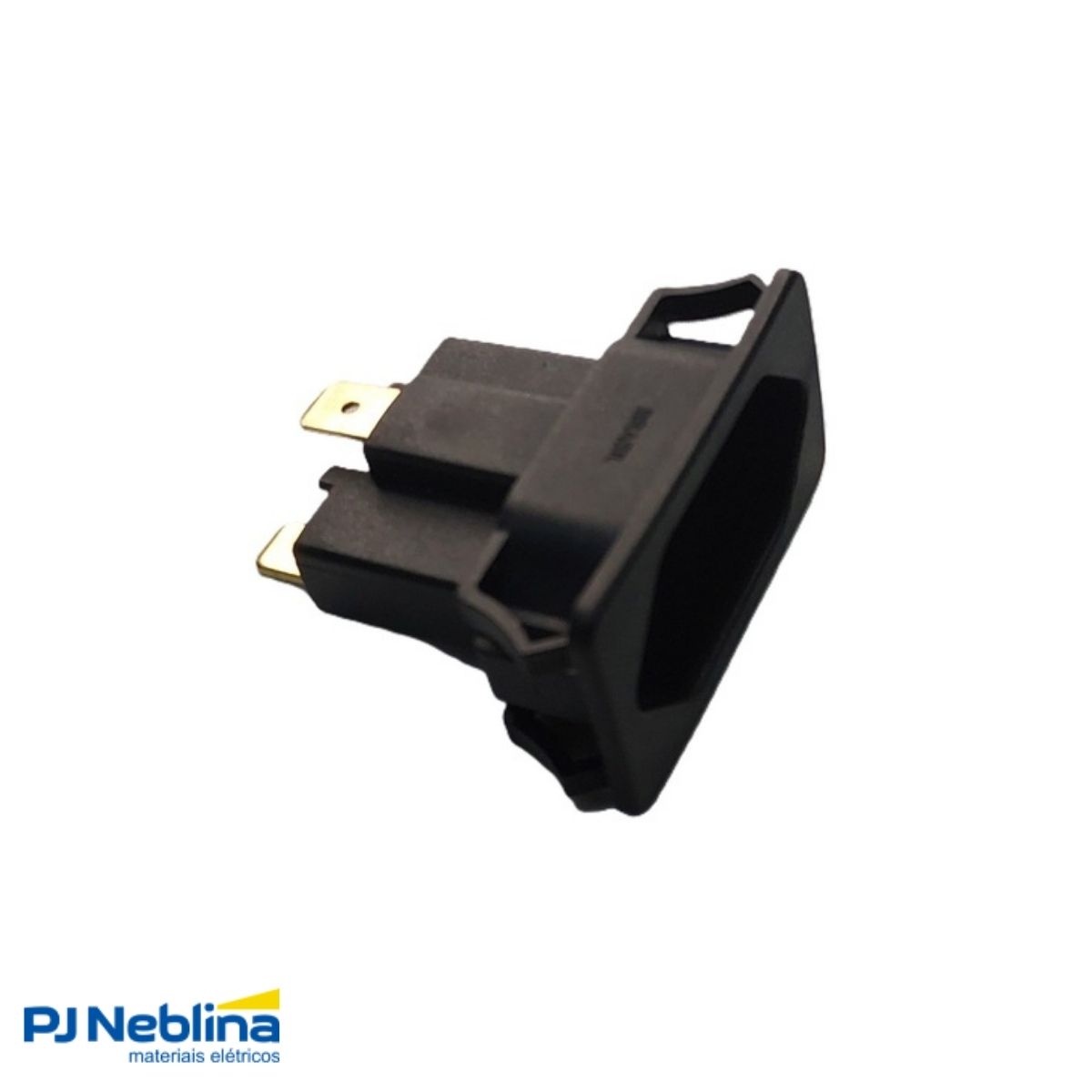 Tomada Embutir Painel 2p+t Retangular 10a 250v Pt Terminal F