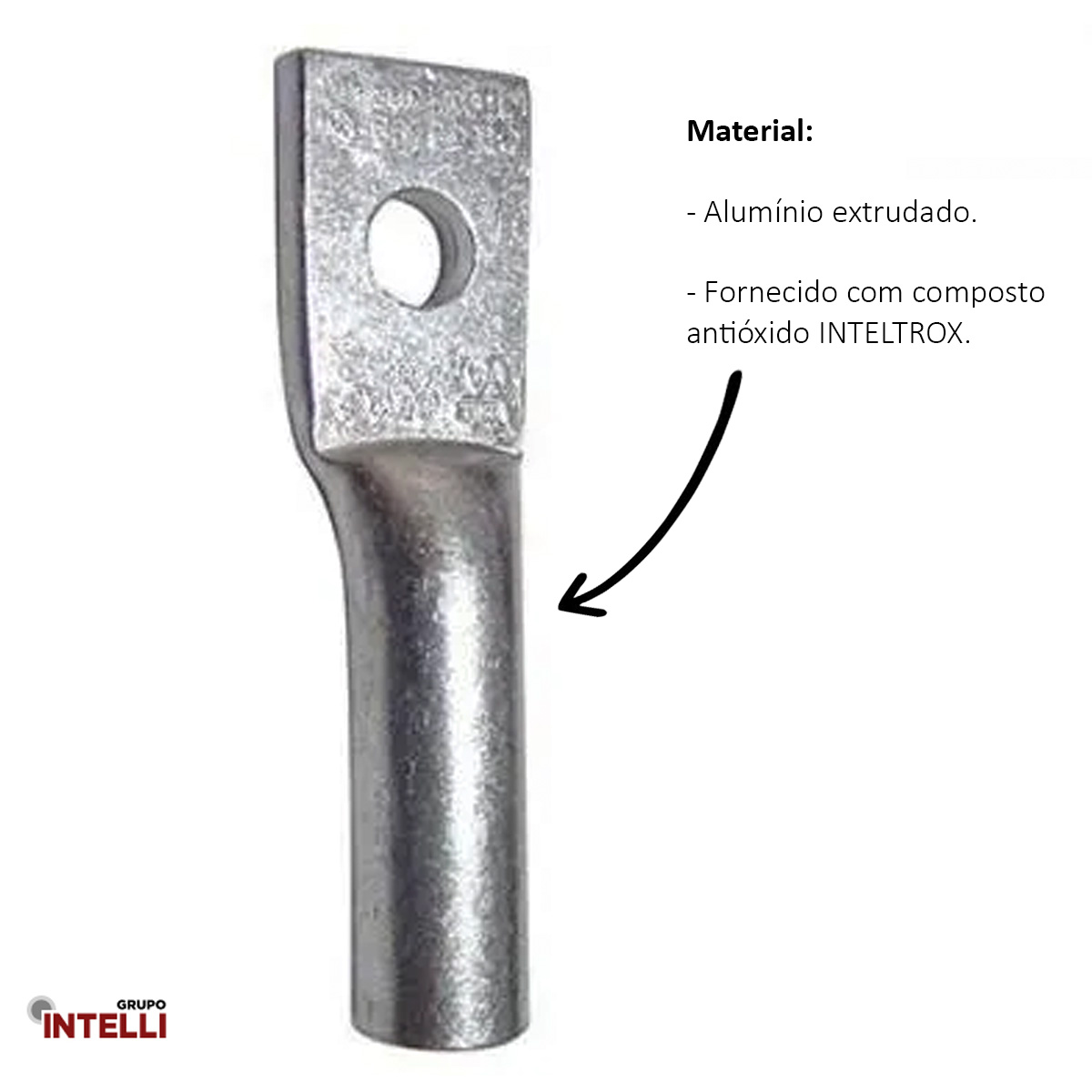 Terminal Compressão Cabo/Barramento 16Mm 1 Furo F=8Mm 5/16 (M8) 9483 Intelli