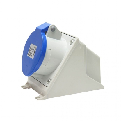 Tomada Industrial Fêmea Sobrepor 3P+T 63A 220/250V 9H Azul Newkon N4509 - Steck