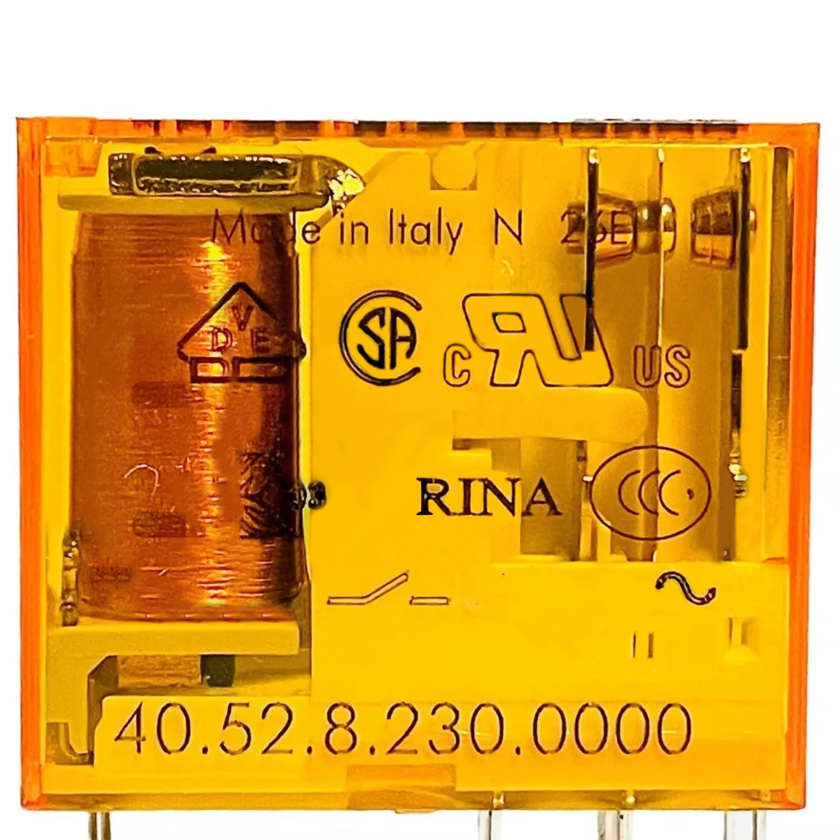 Mini Relé Para Circuito Interno 2 Contatos Reversíveis 8A 230Vac - Finder