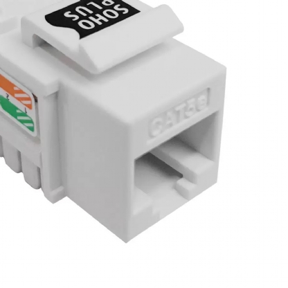 Conector Modular Keystone Rj45 Fêmea Cat5E 8 Vias Branco - Furukawa
