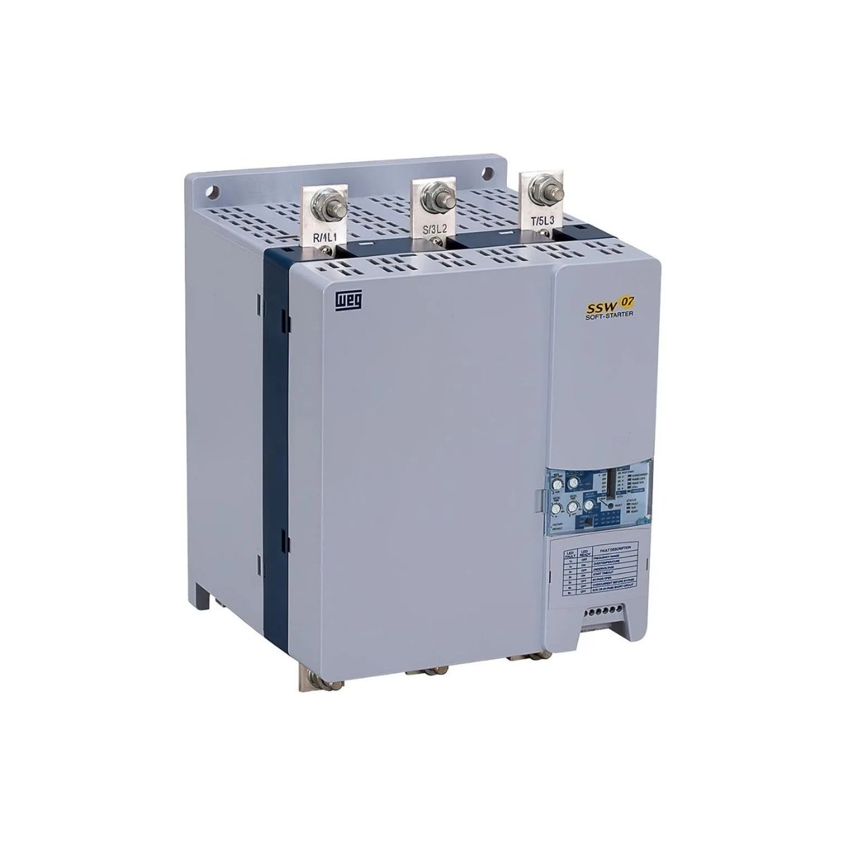 Chave Partida Softstarter Trifásico 312A 220-575V 225Kw Ip00 - Weg
