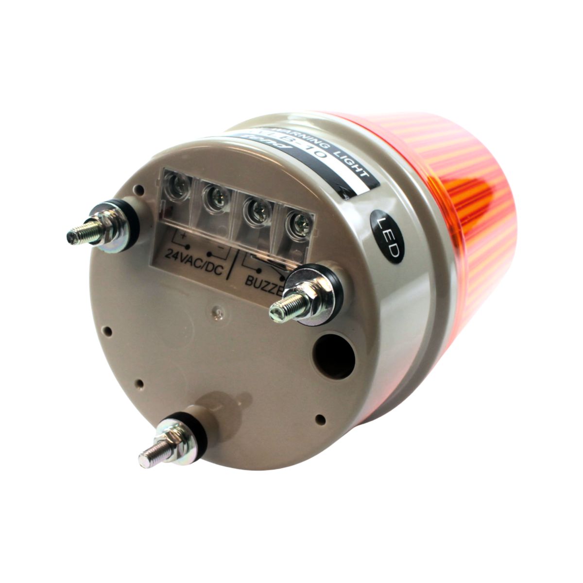 Sinalizador Luminoso Giroled Continuo 24V Led 100Mm Lr C/Buzzer - Metaltex