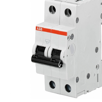 Disjuntor Mini Din Bipolar 4A Curva C 6Ka 230/400V S202-C4 - ABB