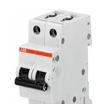 Disjuntor Mini Din Bipolar 4A Curva C 6Ka 230/400V S202-C4 - ABB