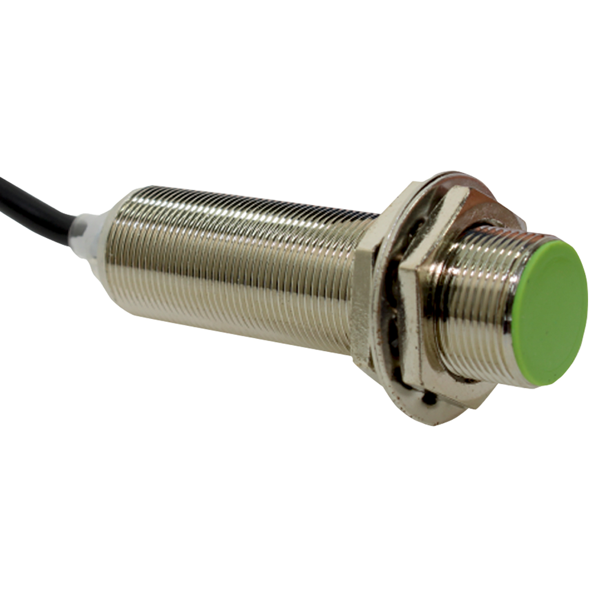 Sensor Indutivo Cilíndrico Roscado Sn=5Mm M18X1,00Mm Latão 4 Fios 10-36Vcc Conector M12 Pnp - Metaltex