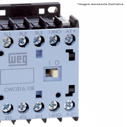 Contator Mini Potência Tripolar 16A 190-220V 1Na 50/60Hz CWC016-10-30V26 - WEG