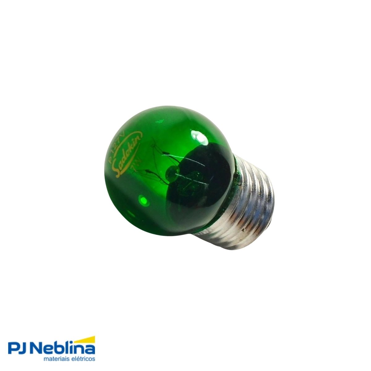 Lâmpada Incandescente Bolinha G35 7W 127V E27 Verde - Sadokin