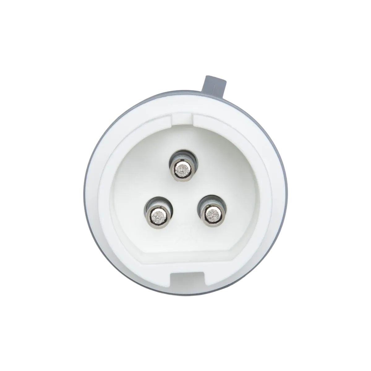 Plug Macho Móvel Termoplástico 3P 16A 42V Branco 12H - Steck