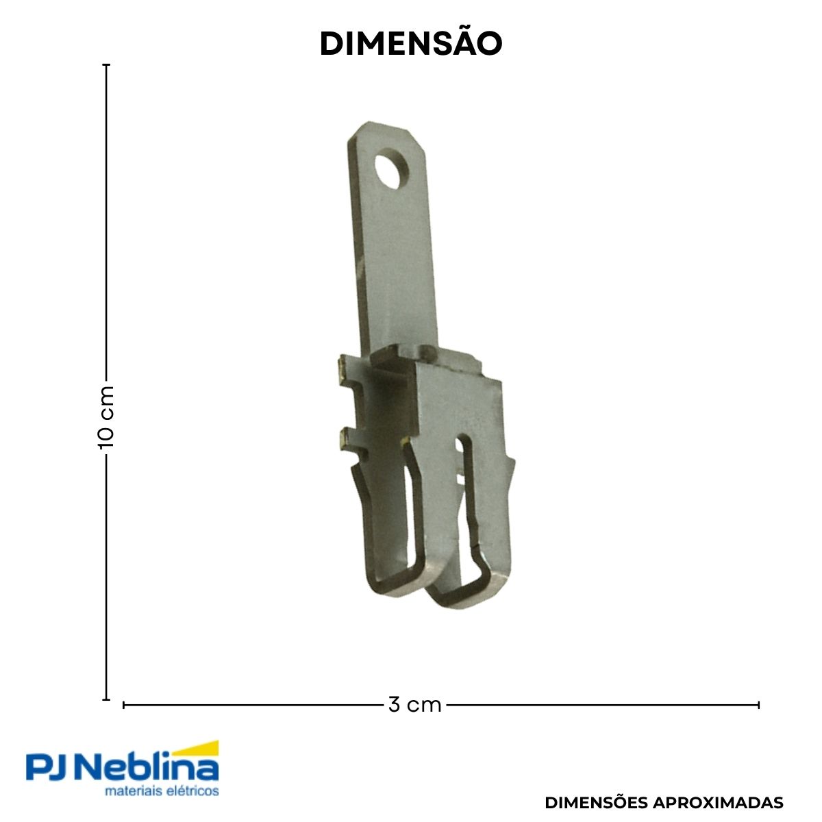 Terminal Compressao Boca Expandida 185mm 1 Compr 1 Furo F=13