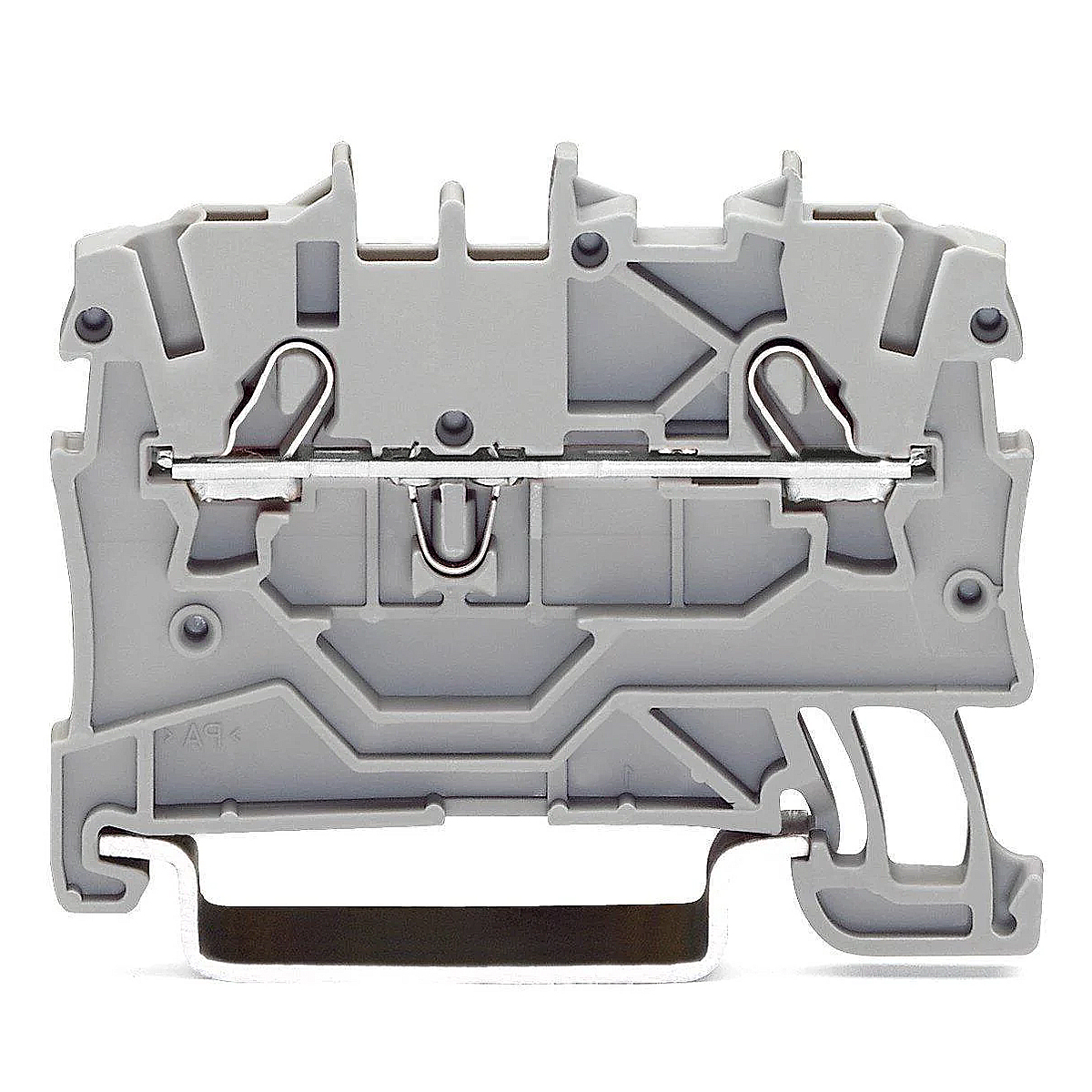 Conector Borne Passagem 2 Conexões 2,50Mm 800V Cinza Poliamida 24A - Wago