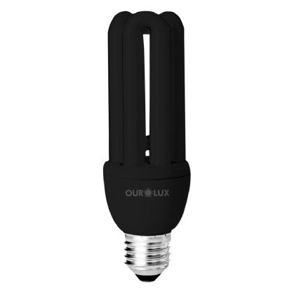 Lâmpada Luz Negra Compacta 3U 20W 127V E27 - Ourolux