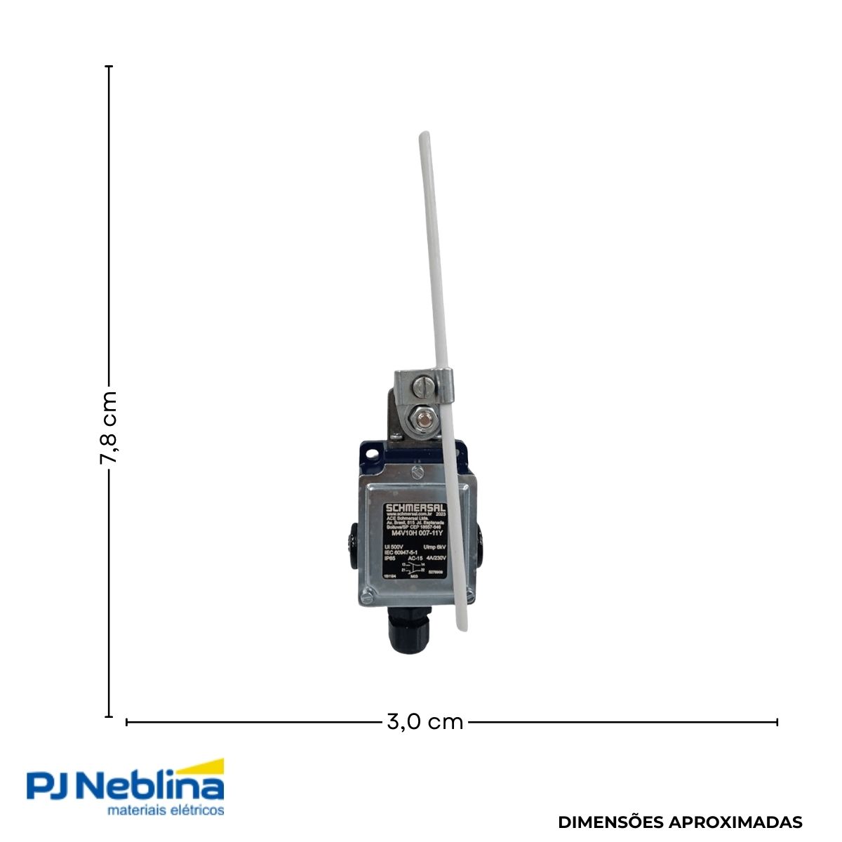 Chave Fim De Curso Haste Redonda 4A 1Na+1Nf Ip65 - Ace Schmersal
