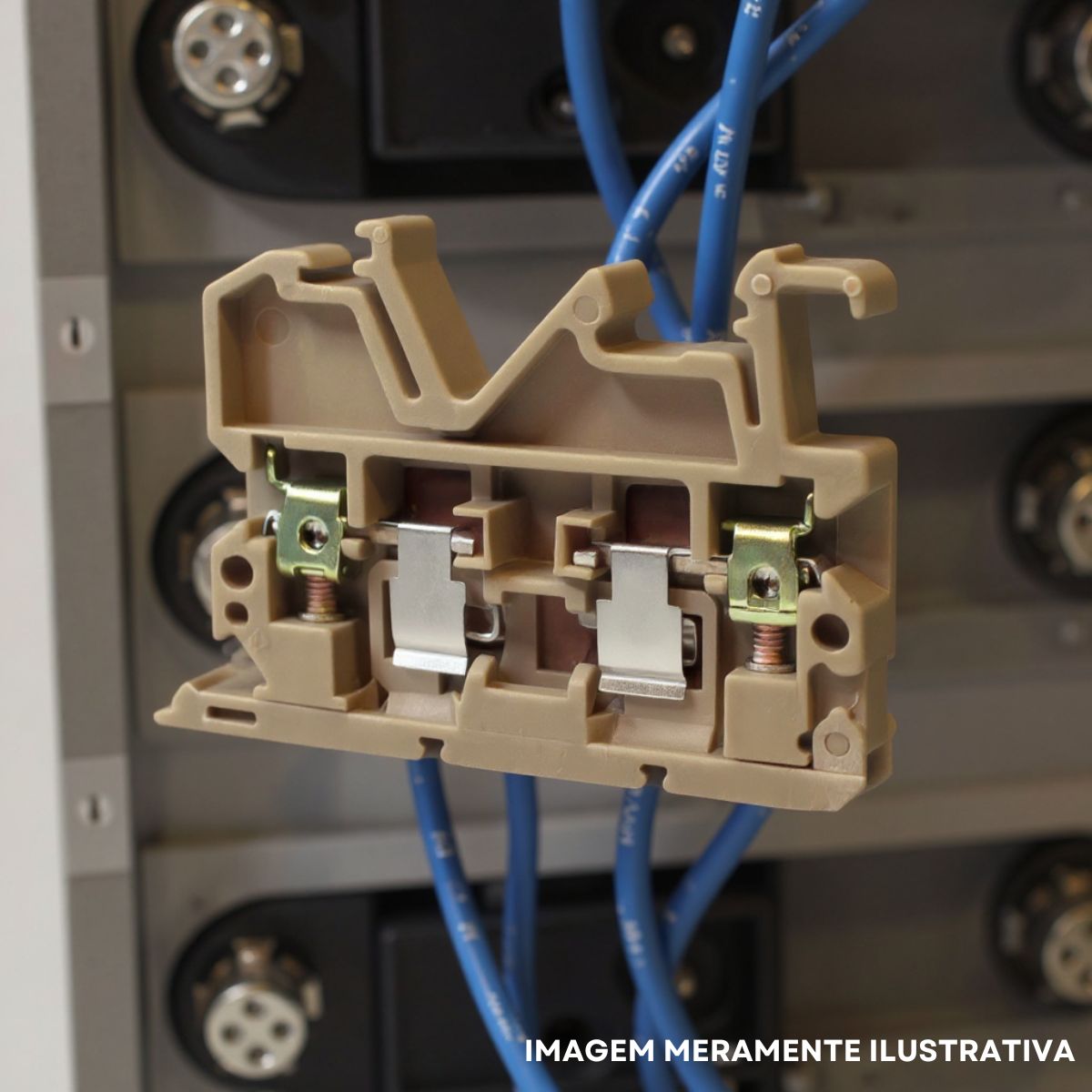 Conector Borne Passagem Porta Fusível 2 Conexões 4,00Mm 500V Bg - Metaltex