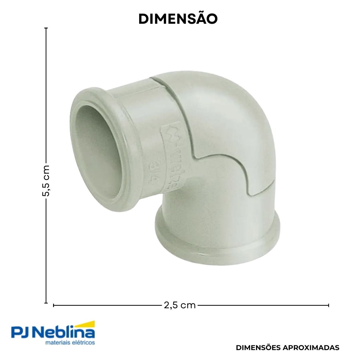Cotovelo Pvc 1Pol S/ Rosca Branco - Wetzel
