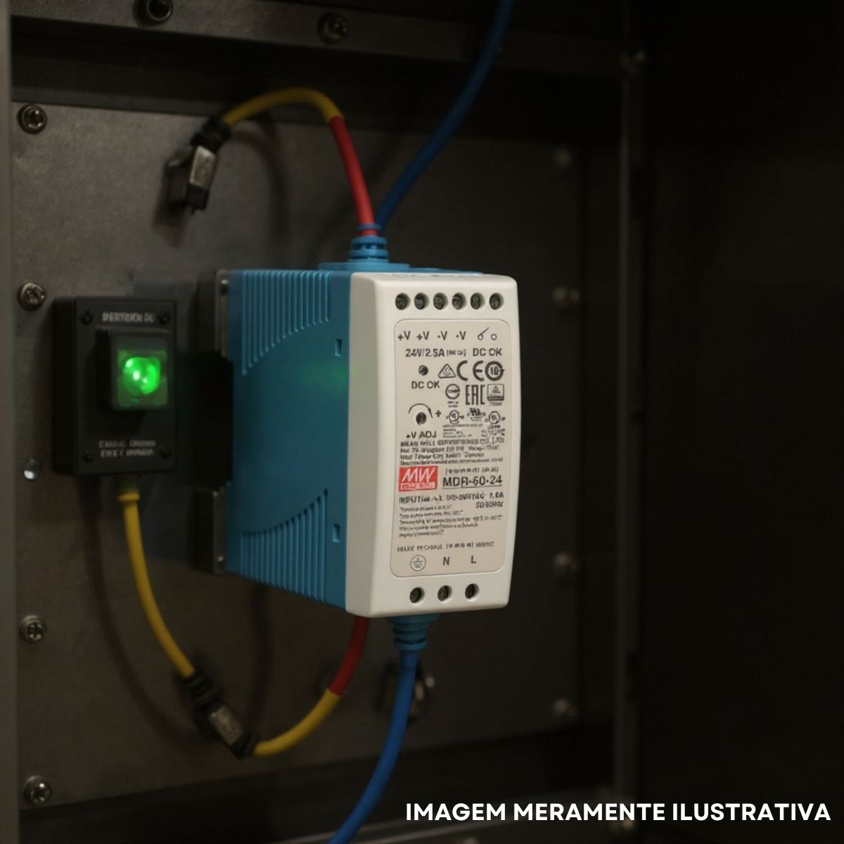 Fonte Chaveada 2,5A 100/220V 24Vcc Mont Trilho Din - Metaltex