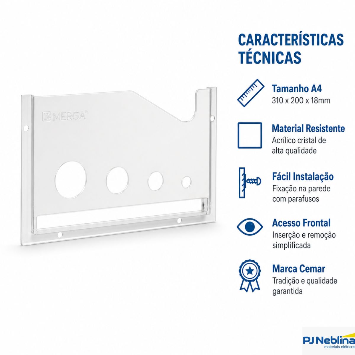 Porta Documento A4 310x200x18mm 36580- Cemar