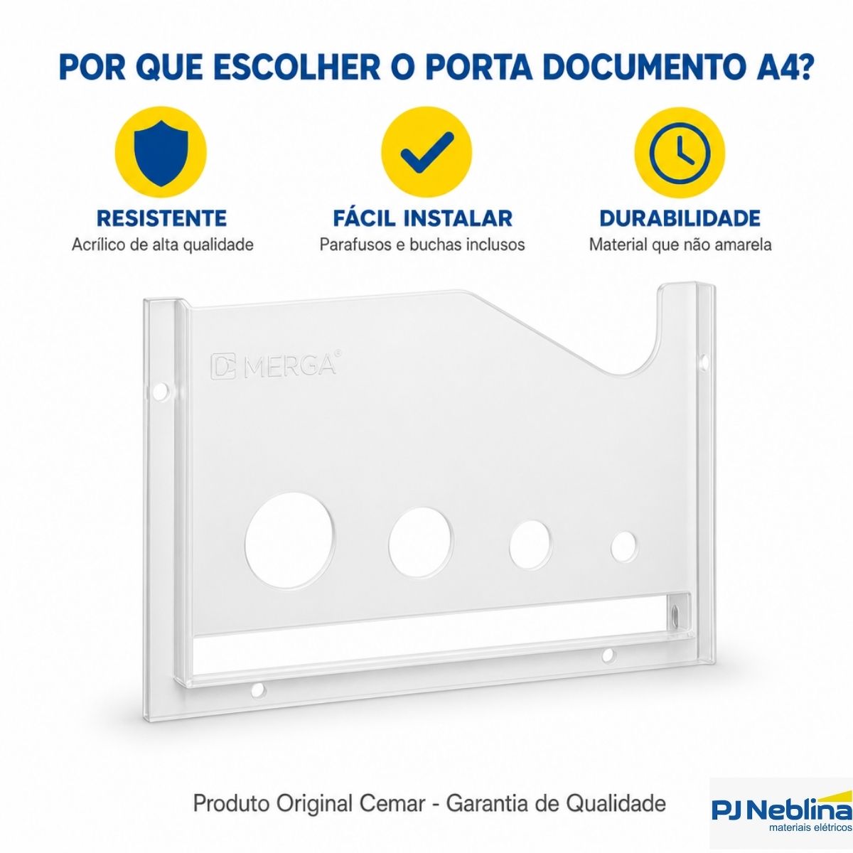 Porta Documento A4 310x200x18mm 36580- Cemar
