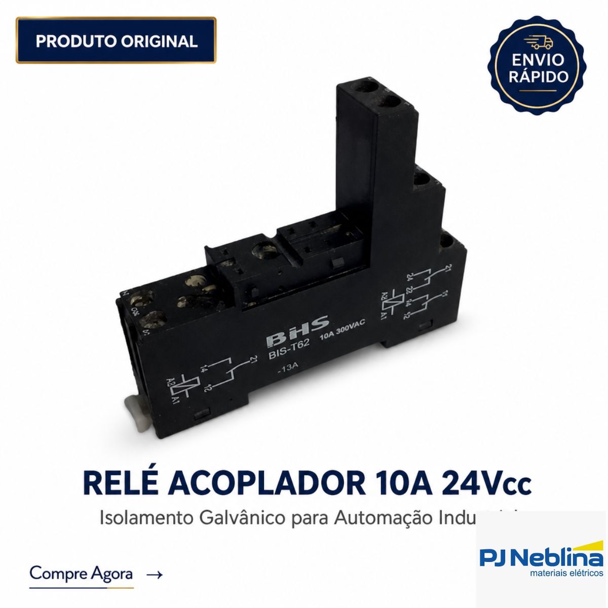 Acoplador Rele 10A 24Vcc Bist62 - Bhs