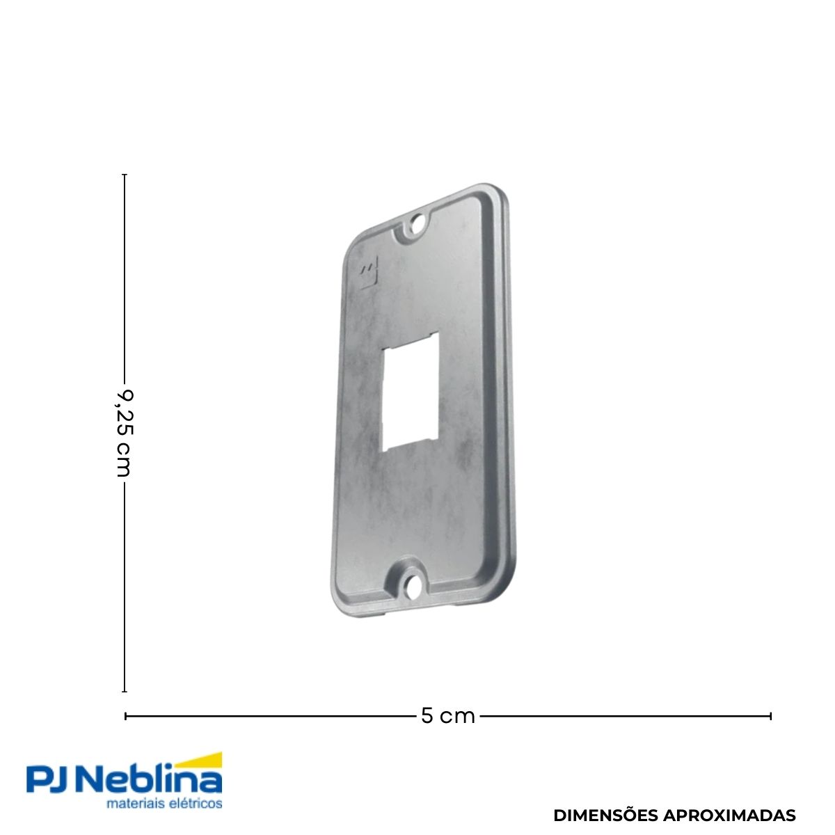 Tampa Condulete 1 Tom Rj11/Rj45 Alumínio 1/2-3/4 S/Pintura S/Vedação - Wetzel