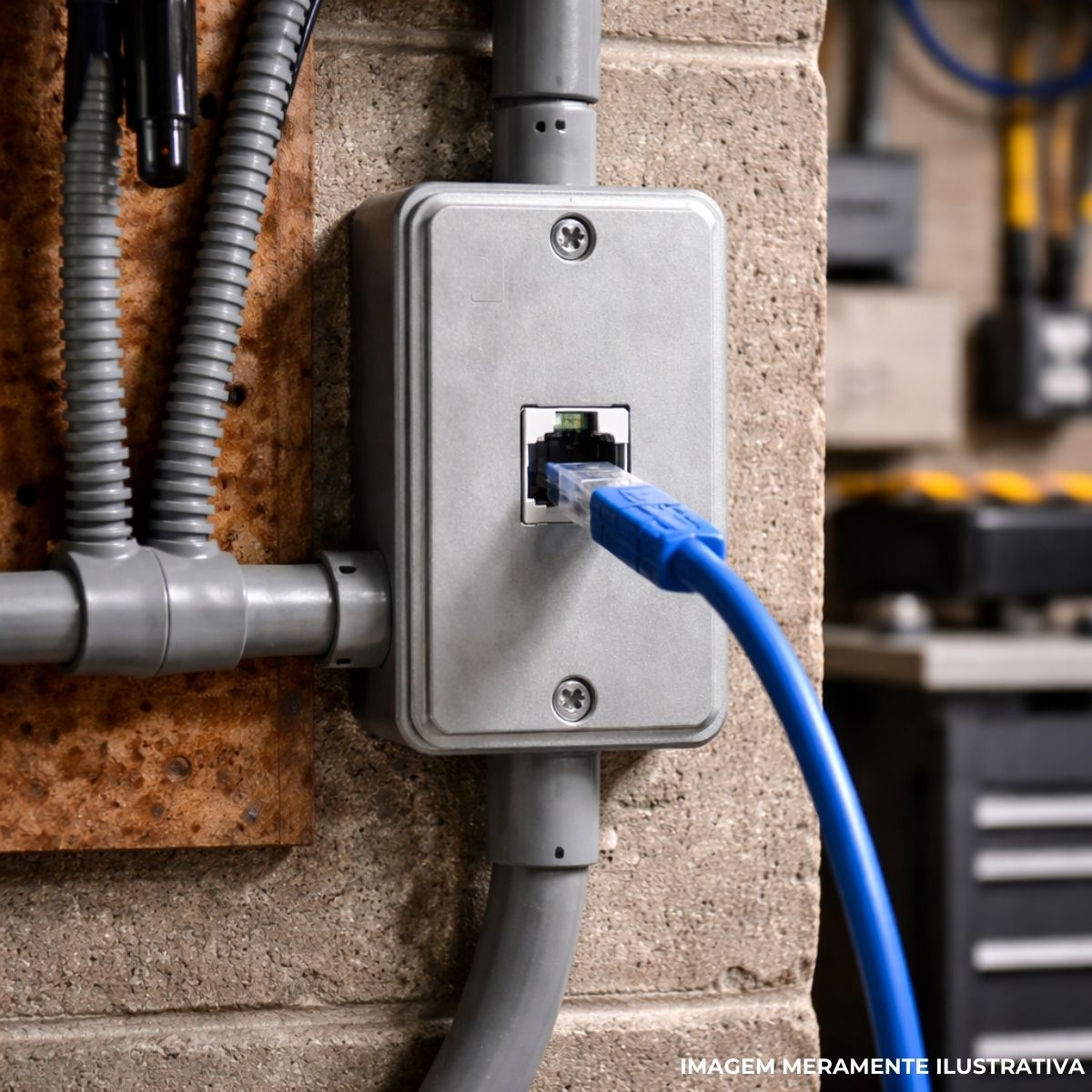 Tampa Condulete 1 Tom Rj11/Rj45 Alumínio 1/2-3/4 S/Pintura S/Vedação - Wetzel