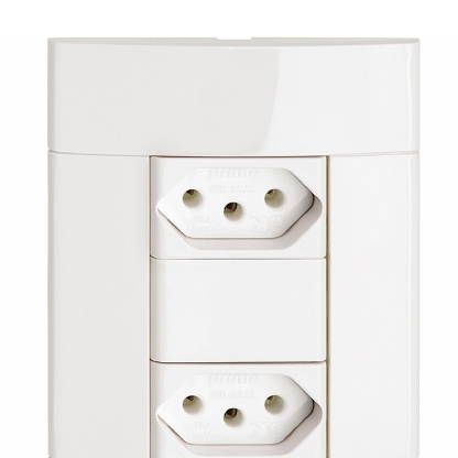 Conjunto 2 Tomadas 10A 250V Branco 4x2 - Schneider