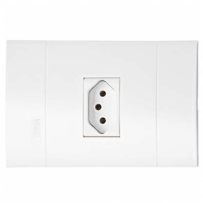 Conjunto 1 Tomada Horizontal 10A 4X2 Lunare Branco - Schneider Electric