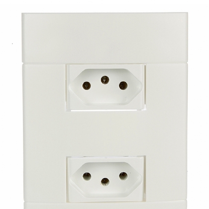 Conjunto 2 Tomada Distanciados 10A 4X2 Lunare Branco - Schneider Electric