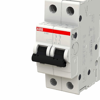 Disjuntor Mini Din Bipolar 63A Curva C 6Ka 230/400V S202-C63 - ABB