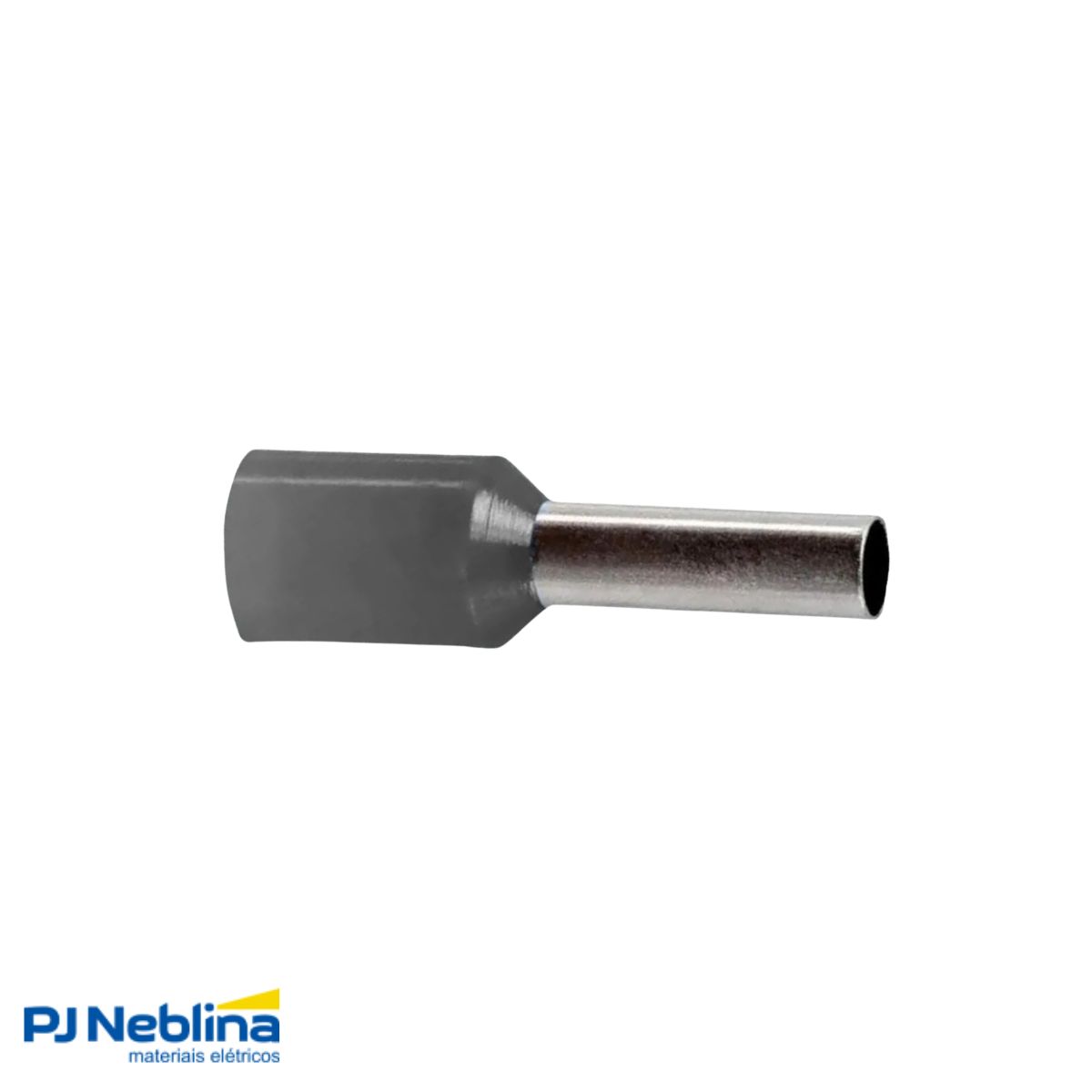 Terminal Tubular (Ilhos) 4,00Mm (12Awg) Pré-Isolado Cinza - Intelli