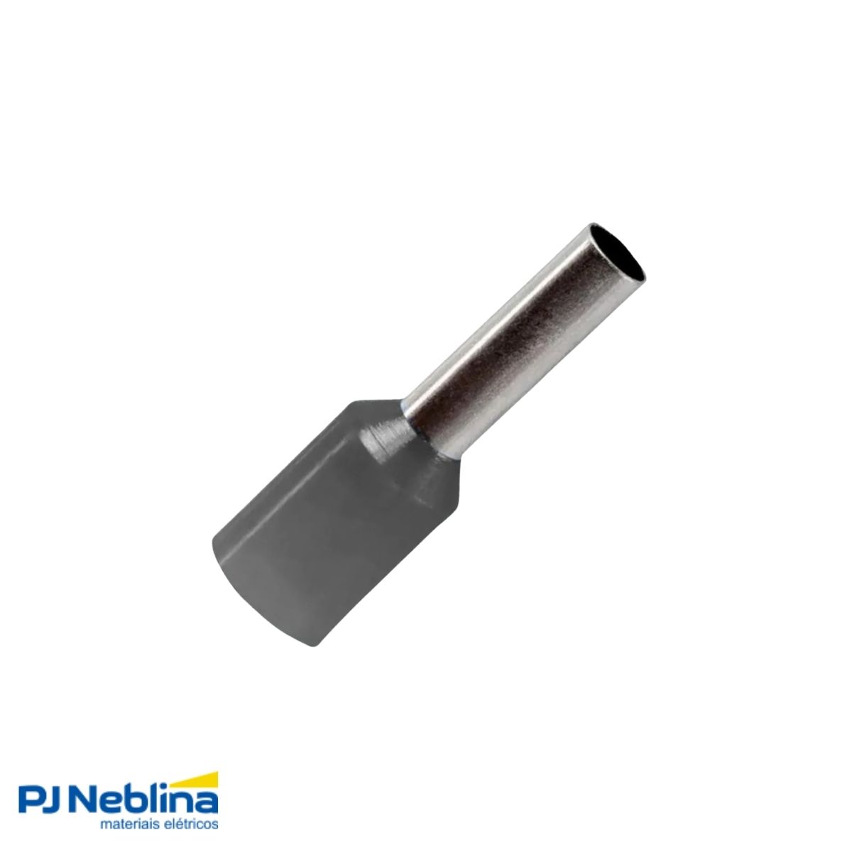 Terminal Tubular (Ilhos) 4,00Mm (12Awg) Pré-Isolado Cinza - Intelli