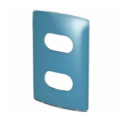 Placa Acabamento 2 Postos Horizontal4X2 Nereya Blueberry Gloss - Pial