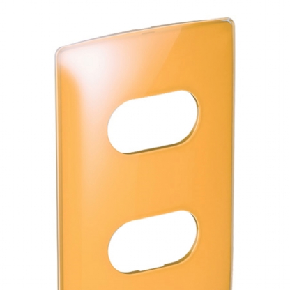 Placa Acabamento 2 Postos Horizontal4X2 Nereya Tangerina Gloss - Pial