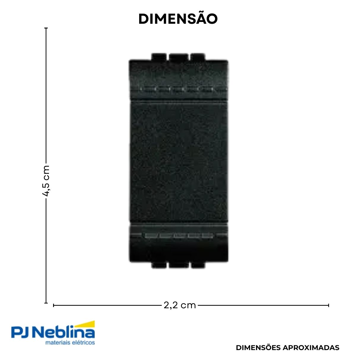 Modulo Interruptor Paralelo 1 Modulo 16A 250V Anthracite Living - Bticino