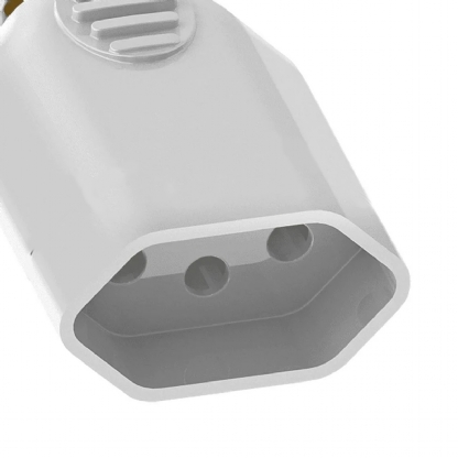 Plug Fêmea 20A 250V Cinza Axial - Blux