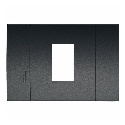 Placa Acabamento Horizontal 4X2 Decor Preto Onix - Schneider Electric