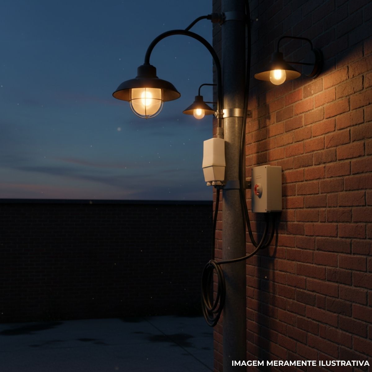 Rele Fotoelétrico Saída Dupla 3700Va 2Na 230V Rabicho Branco - Finder