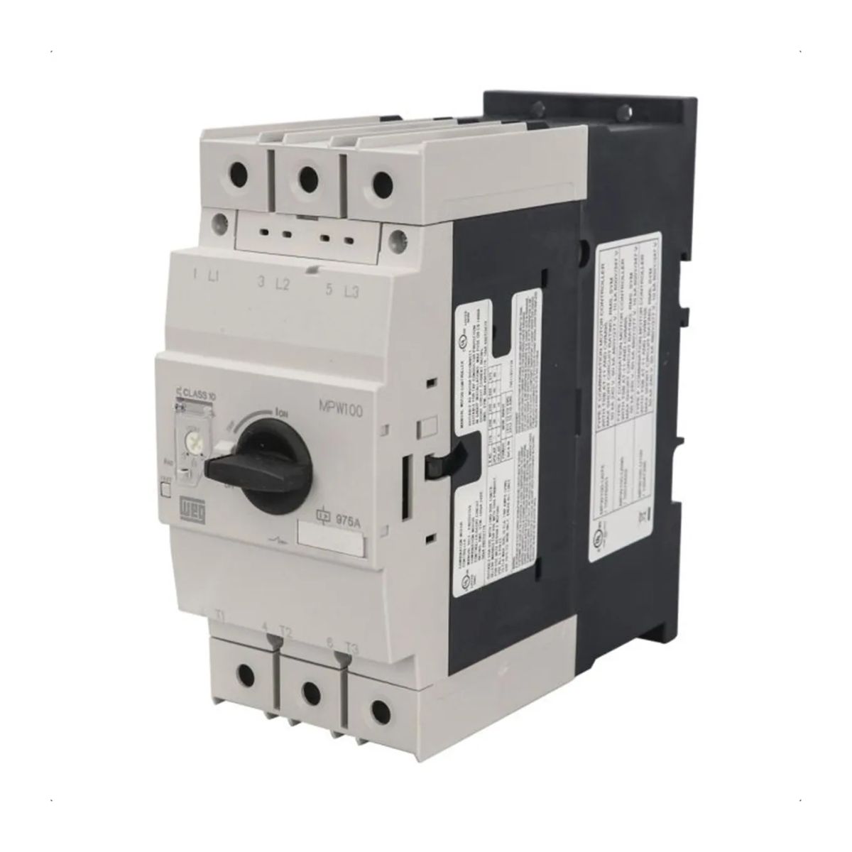 Disjuntor Motor Tripolar 75A 55-75A 50Cv 380/415V 50Ka 380/440V 50/60Hz - Weg