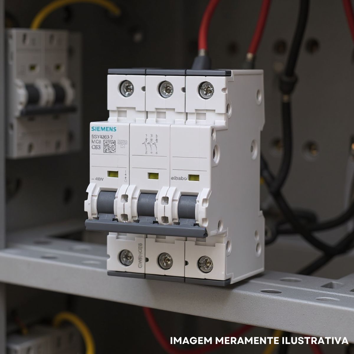 Disjuntor Mini Din Tripolar 63A Curva C 10Ka 400V - Siemens