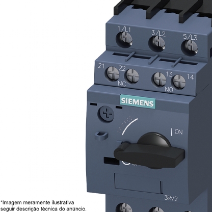 Disjuntor Motor Tripolar 0,14-0,2A 100Ka 400V 3RV20110BA10 - Siemens