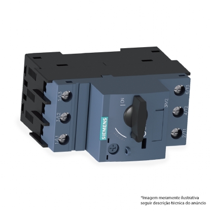 Disjuntor Motor Tripolar 1,1-1,6A 100Ka 400V 3RV20111AA10 - Siemens