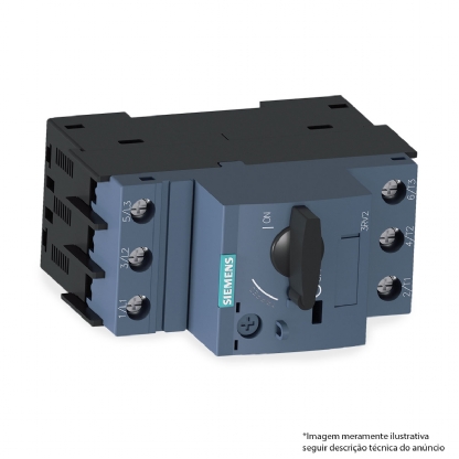 Disjuntor Motor Tripolar 1,8-2,5A 100Ka 400V 3RV20111CA10 - Siemens