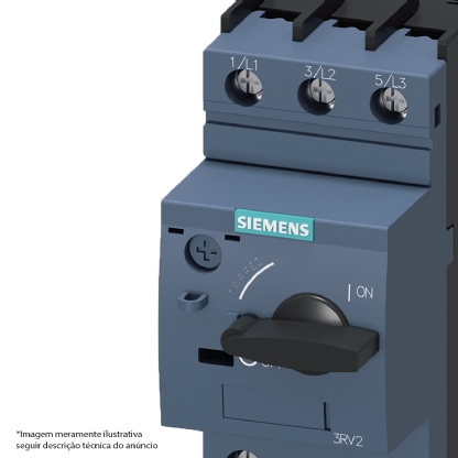 Disjuntor Motor Tripolar 3,5-5A 100Ka 400V 3RV20111FA10 - Siemens