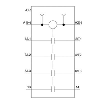 Contator Potência Tripolar 7A 220V 1Na 50/60Hz 3RT20151AN21 - Siemens