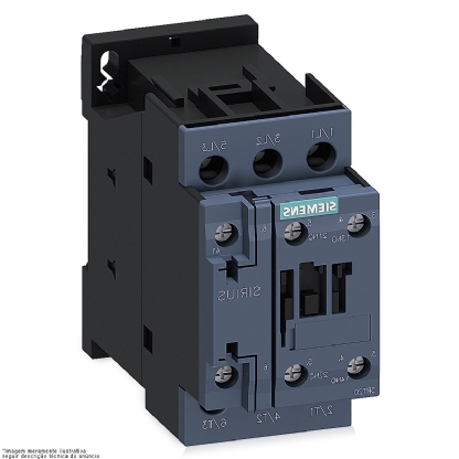 Contator Potência Tripolar 12A 220V 1Na+1Nf 50/60Hz 3RT20241AN20 - Siemens